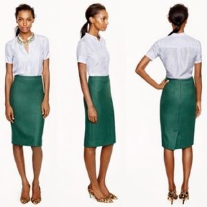 J. Crew No. 2 pencil skirt in double-serge wool
